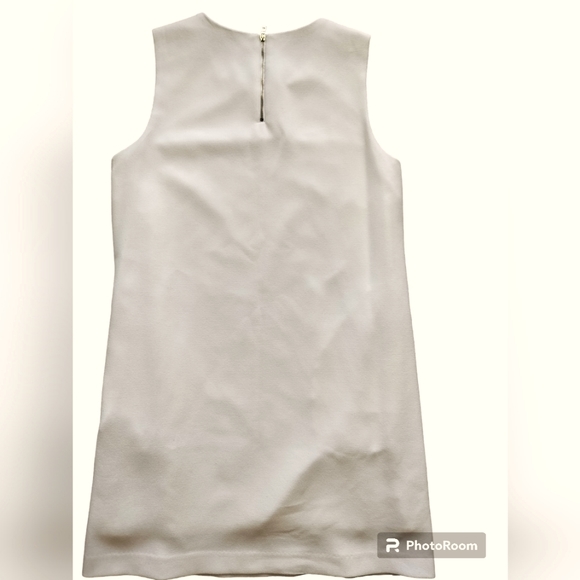 FRNCH cocktail formal ivory dress sleeveless size M - Picture 7 of 10
